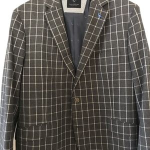 💼 Taylor Bird Windowpane Cotton Sport Coat